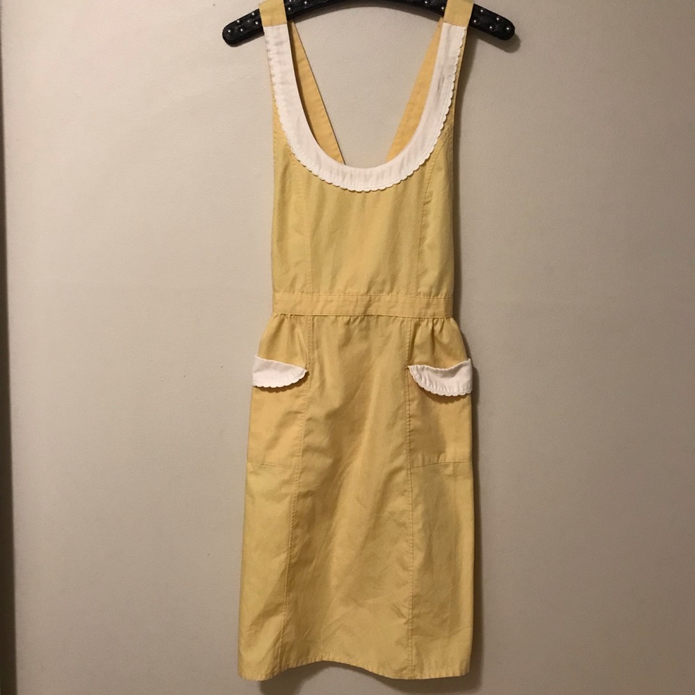 Pierre Cardin Yellow Pinafore Apron